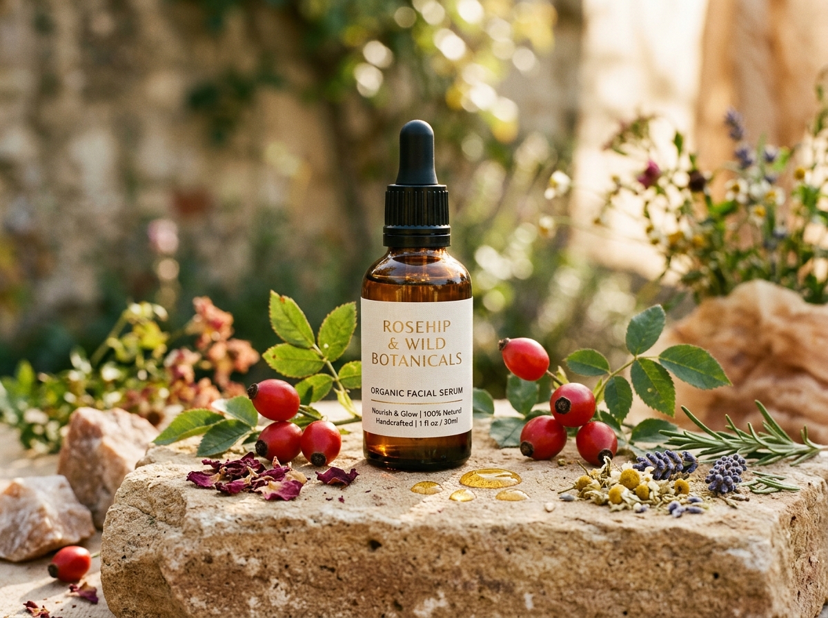 Pure natural botanical facial serum